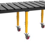 BUILDPRO MAX Slotted Welding Table 6.5' x 3' (Nitrided) w/Adjustable Legs & Casters Part#TMQRC57838